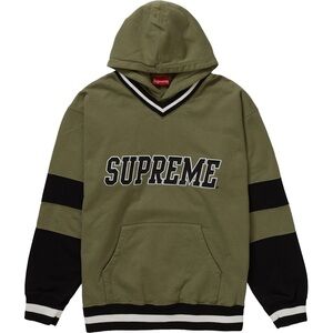 Supreme Hockey Hooded Sweatshirt
Light Olive